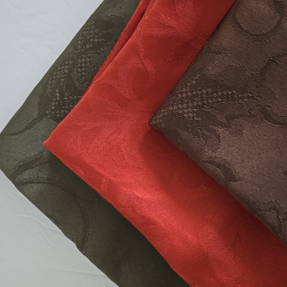 Four Fall Colored Napkins 16 X 16"